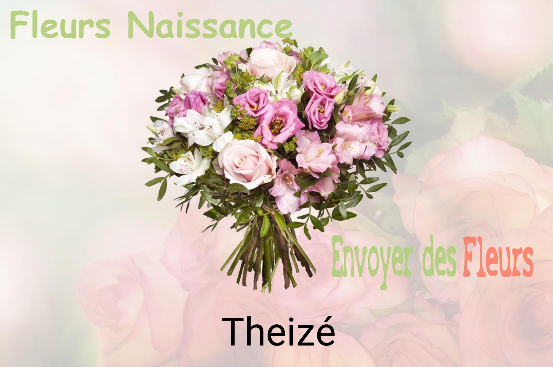 Bouquet de fleurs de naissance livré à Theizé